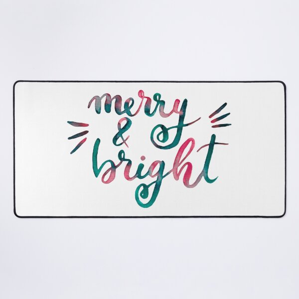 Item preview, Merry and bright Christmas - pink and green designed and sold by wackapacka.