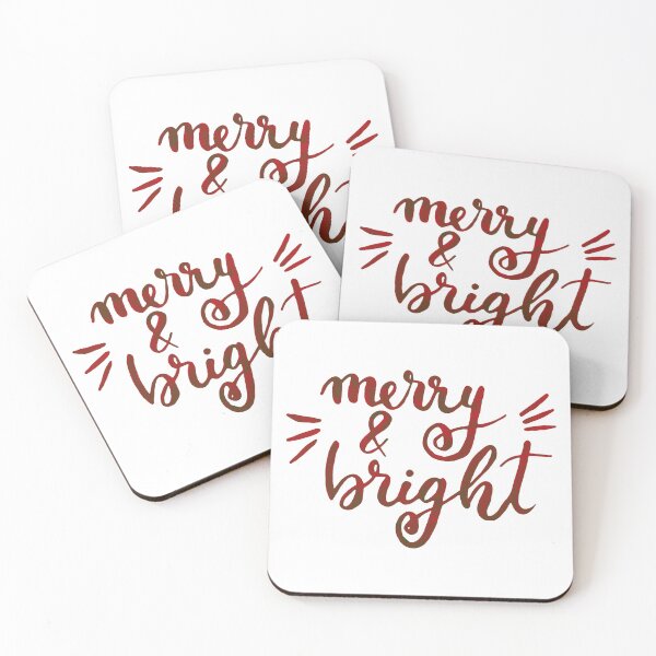 Item preview, Merry and bright Christmas -  red designed and sold by wackapacka.