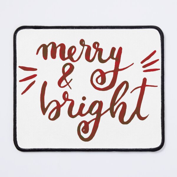 Item preview, Merry and bright Christmas - red designed and sold by wackapacka.