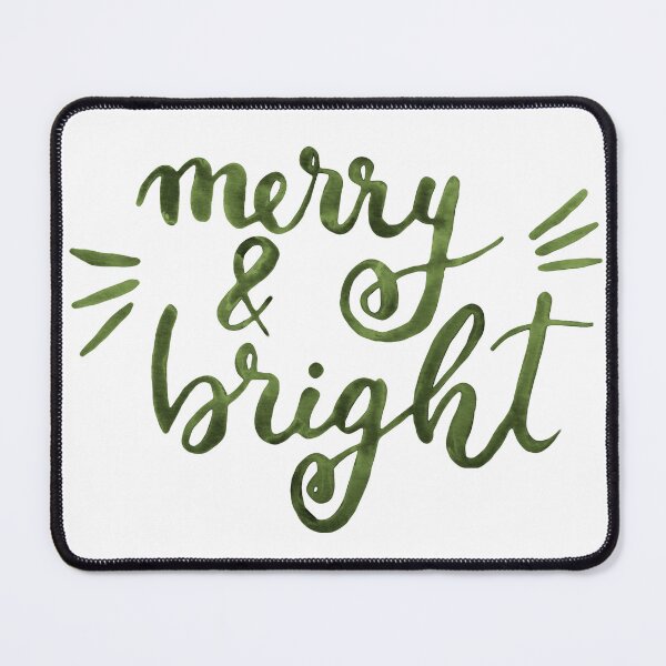 Item preview, Merry and bright Christmas - green designed and sold by wackapacka.