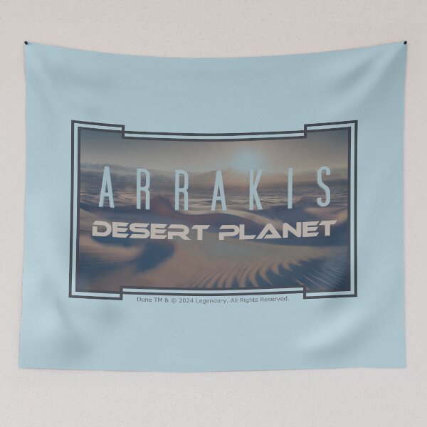Item preview, DUNE. Arrakis, Desert Planet (light blueish gray background) designed and sold by bekksa.