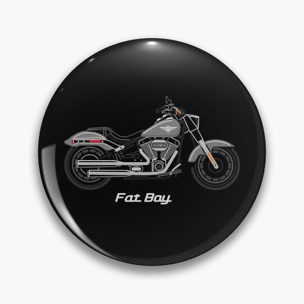 Item preview, Motorcycle Fatboy (2018+) grey designed and sold by Dress2Drive.
