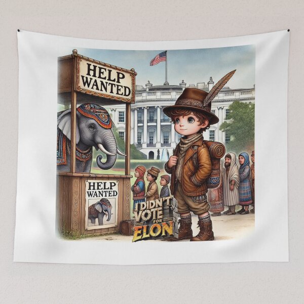 Item preview, "I Didn't Vote for Elon - Help Wanted Chronicles" designed and sold by MySheetMusicArt.