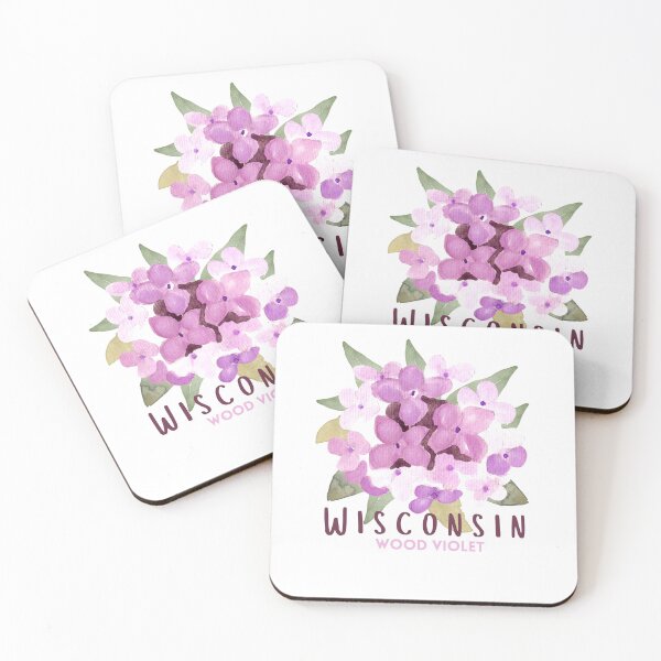 Item preview, Wisconsin State Flower Wood Violet Classic T-shirt Sticker designed and sold by ThinkNature!.