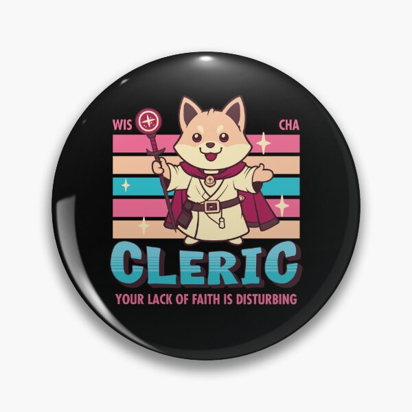 Item preview, DnD Cleric Kawaii designed and sold by sunburstrpg.