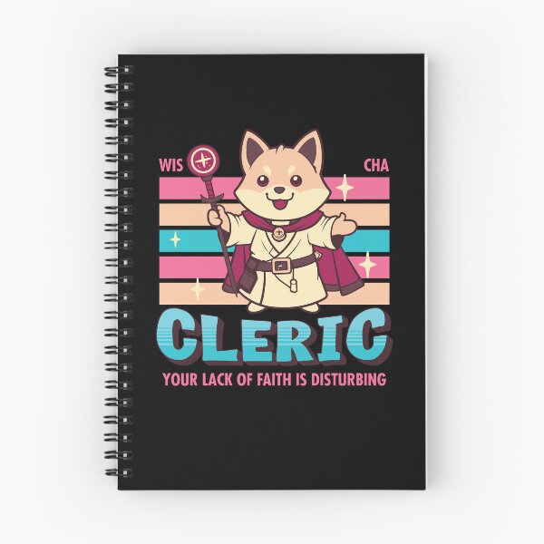 Item preview, DnD Cleric Kawaii designed and sold by sunburstrpg.