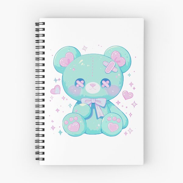 Item preview, pastel goth teddy bear  designed and sold by craftyaliens.