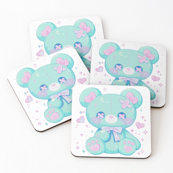 Item preview, pastel goth teddy bear  designed and sold by craftyaliens.