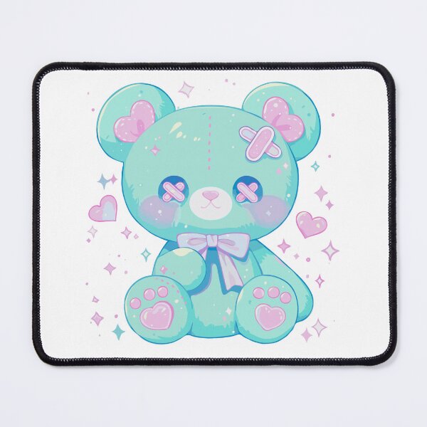 Item preview, pastel goth teddy bear designed and sold by craftyaliens.