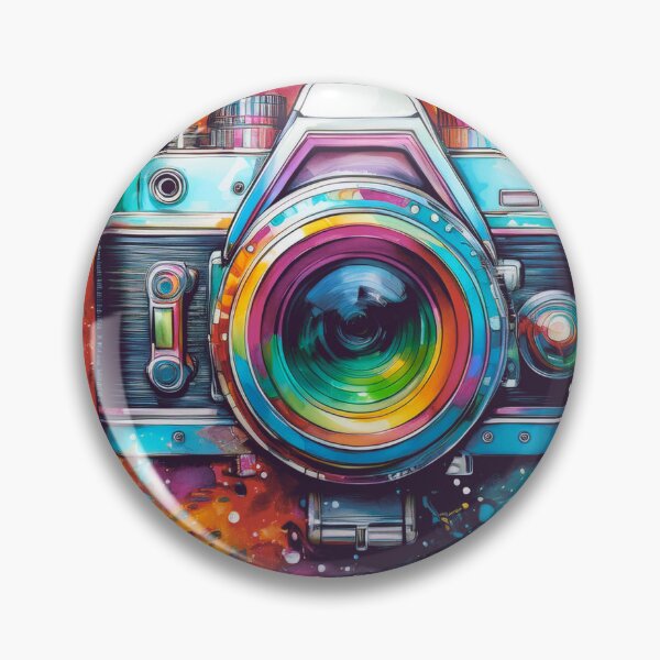 Item preview, Timeless Lens: A Vibrant Watercolor Tribute to Vintage Photography designed and sold by drawbey.