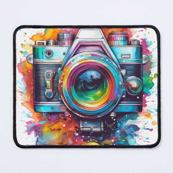 Item preview, Timeless Lens: A Vibrant Watercolor Tribute to Vintage Photography designed and sold by drawbey.