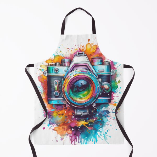 Item preview, Timeless Lens: A Vibrant Watercolor Tribute to Vintage Photography designed and sold by drawbey.