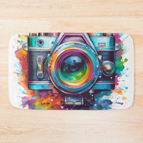 Item preview, Timeless Lens: A Vibrant Watercolor Tribute to Vintage Photography designed and sold by drawbey.