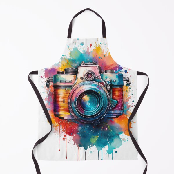 Item preview, Timeless Lens: A Vibrant Watercolor Tribute to Vintage Photography designed and sold by drawbey.