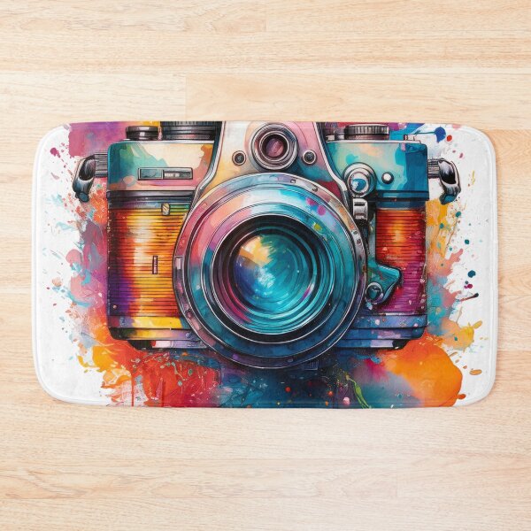 Item preview, Timeless Lens: A Vibrant Watercolor Tribute to Vintage Photography designed and sold by drawbey.