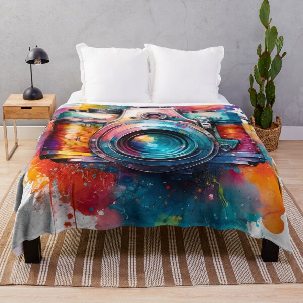 Item preview, Timeless Lens: A Vibrant Watercolor Tribute to Vintage Photography designed and sold by drawbey.