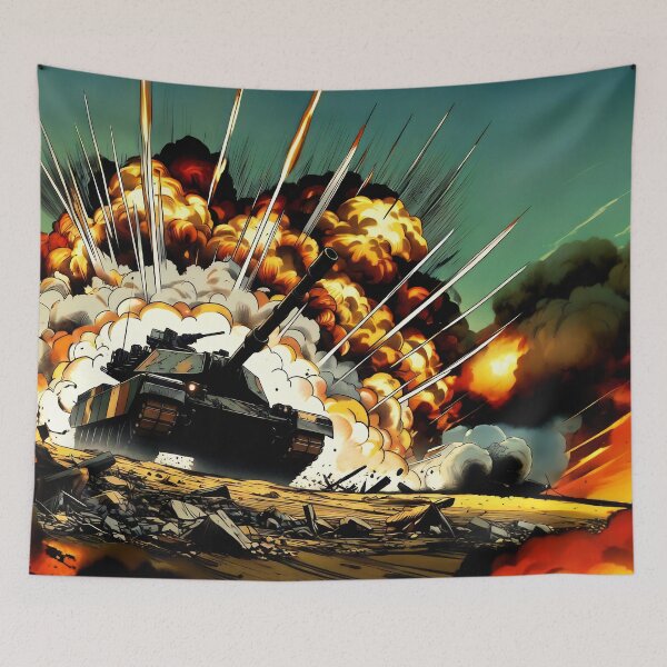 Item preview, Battle Tank at War designed and sold by Niko Pantele.