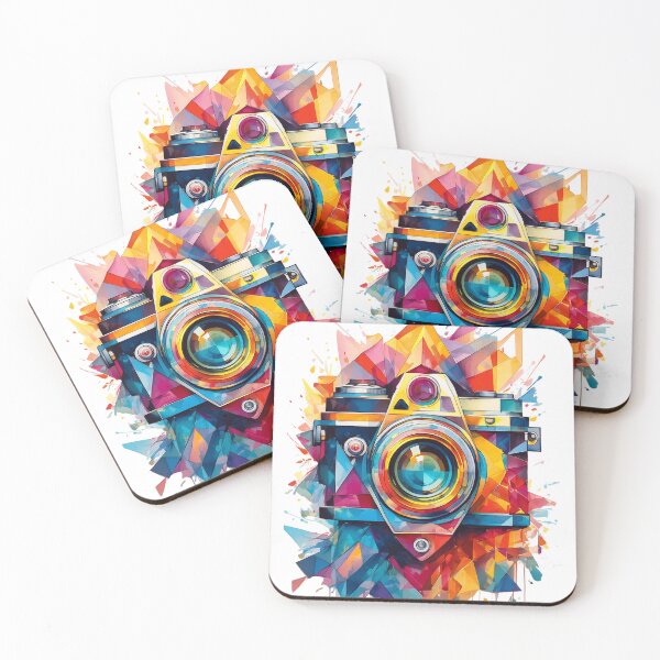 Item preview, Timeless Lens: A Vibrant Watercolor Tribute to Vintage Photography designed and sold by drawbey.