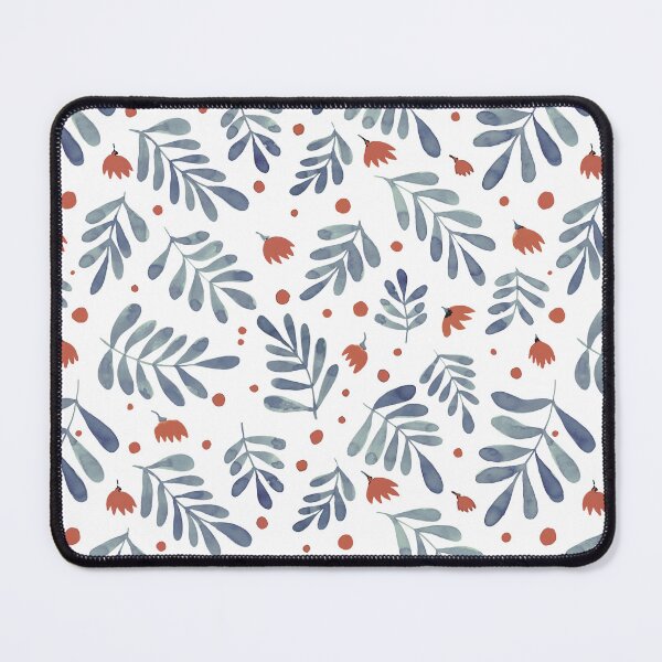 Item preview, Watercolor branches and flowers - grey and orange designed and sold by wackapacka.