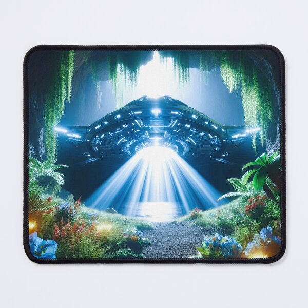 Item preview, Spaceship in front of the cave designed and sold by Dogandesighn.