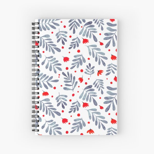 Item preview, Watercolor flowers and branches - red and grey designed and sold by wackapacka.
