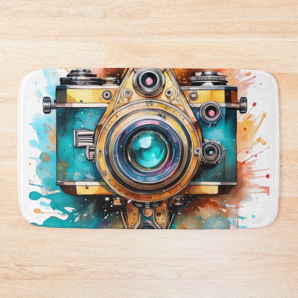Item preview, Timeless Lens: A Vibrant Watercolor Tribute to Vintage Photography designed and sold by drawbey.