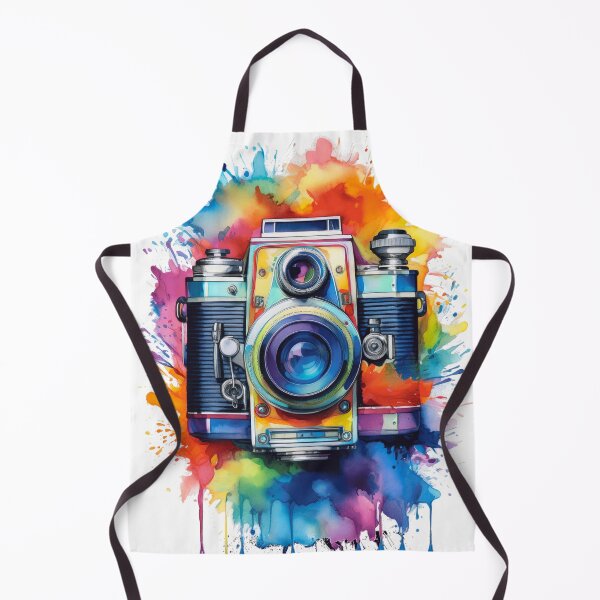 Item preview, Timeless Lens: A Vibrant Watercolor Tribute to Vintage Photography designed and sold by drawbey.