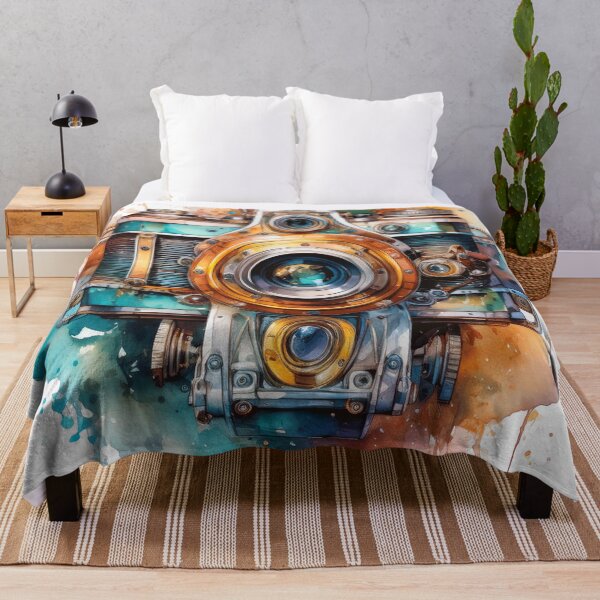 Item preview, Timeless Lens: A Vibrant Watercolor Tribute to Vintage Photography designed and sold by drawbey.