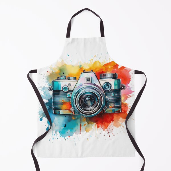 Item preview, Timeless Lens: A Vibrant Watercolor Tribute to Vintage Photography designed and sold by drawbey.