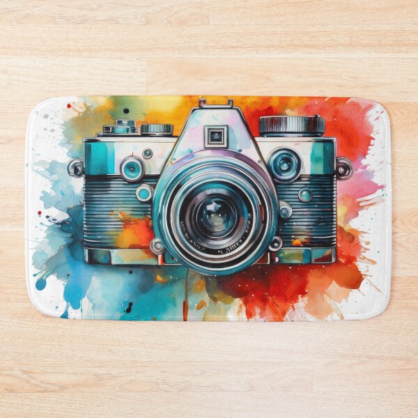 Item preview, Timeless Lens: A Vibrant Watercolor Tribute to Vintage Photography designed and sold by drawbey.