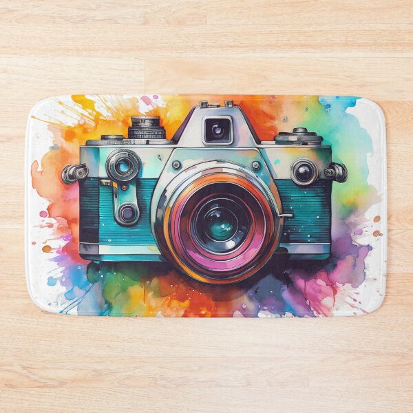 Item preview, Timeless Lens: A Vibrant Watercolor Tribute to Vintage Photography designed and sold by drawbey.