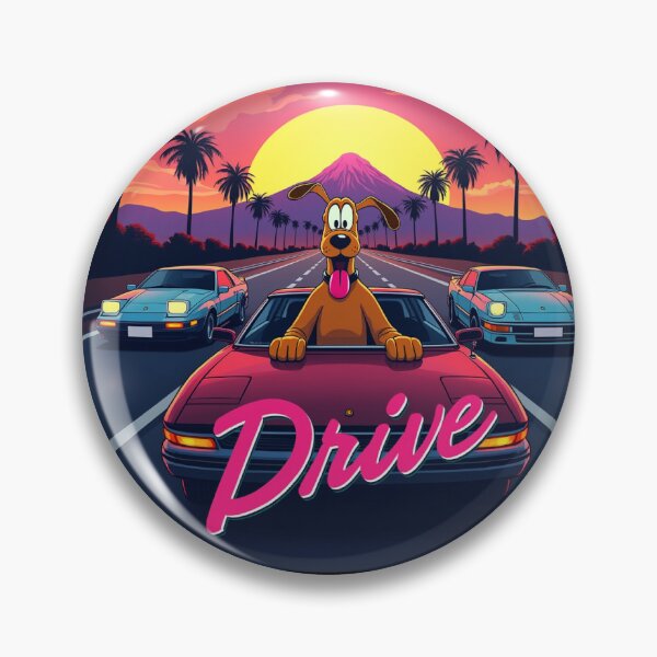 Artikelvorschau, Retro Drive mit Pluto entworfen und verkauft von UnicornDreamers.