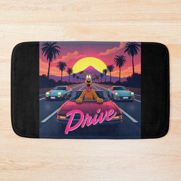 Item preview, Retro Drive with Pluto designed and sold by UnicornDreamers.