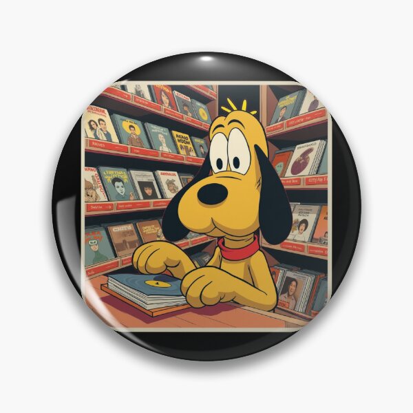 Artikelvorschau, Pluto und der Vintage Record Shop entworfen und verkauft von UnicornDreamers.