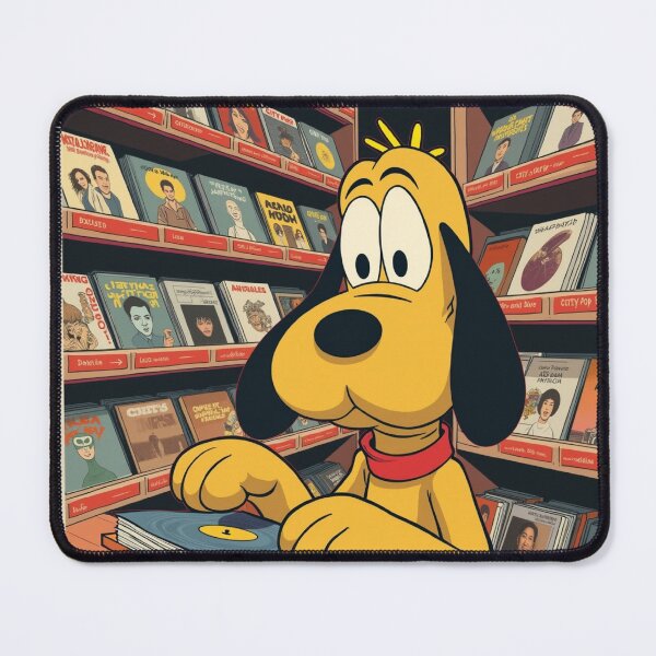 Item preview, Pluto & the Vintage Record Shop designed and sold by UnicornDreamers.