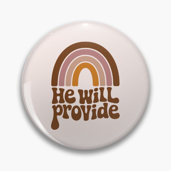 Item preview, He Will Provide Boho Rainbow Christian Bible Verse Typography designed and sold by  KnitLuv.