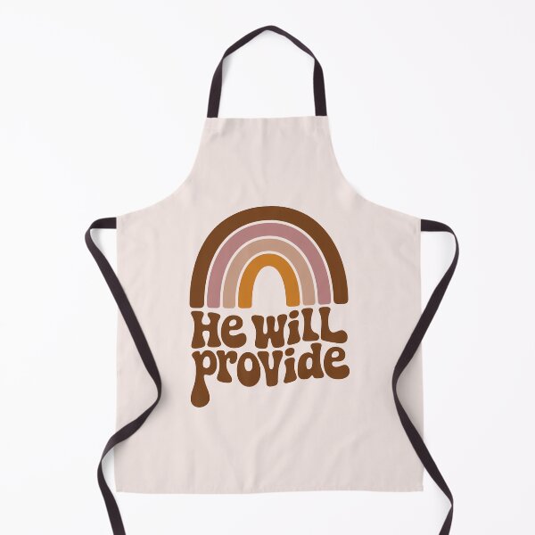 Item preview, He Will Provide Boho Rainbow Christian Bible Verse Typography designed and sold by  KnitLuv.