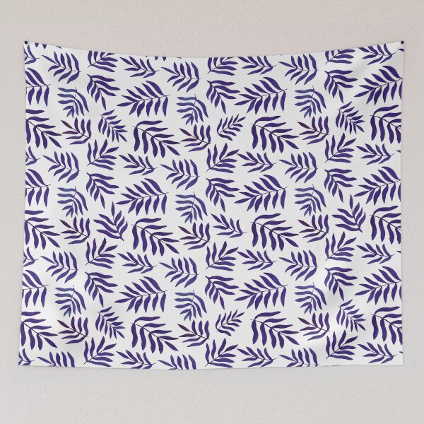 Item preview, Watercolor branches pattern - indigo designed and sold by wackapacka.