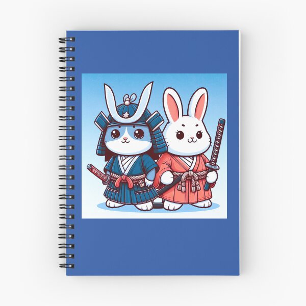 Item preview, samurai cute cat and rabbit designed and sold by Dogandesighn.