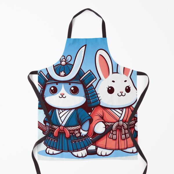 Item preview, samurai cute cat and rabbit designed and sold by Dogandesighn.