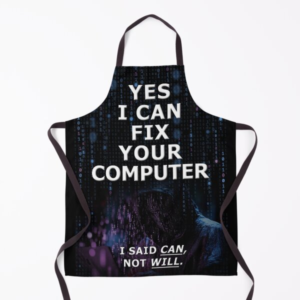 Item preview, Funny Tech Support Poster I Can Fix Your Computer Wall Art designed and sold by Nerd Shizzle.