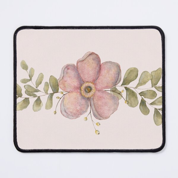 Item preview, Gentle Flower – Floral Watercolor Design with Leaves designed and sold by Laura Hartleif.