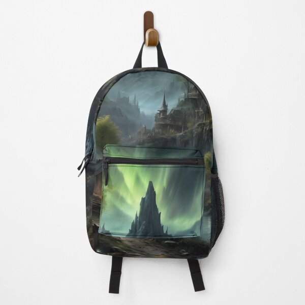 Item preview, Enchanted Medieval Village Under Northern Lights designed and sold by Abdu  Innovations.