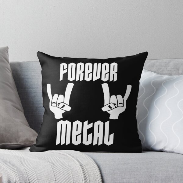 Item preview, Forever Metal Heavy Metal Devil Horns Hand Gesture In White designed and sold by fizzgig.