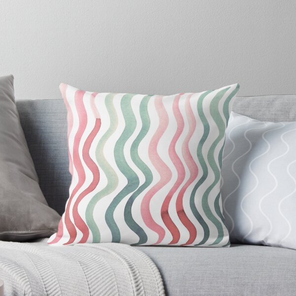 Item preview, Wavy lines - coral and willow designed and sold by wackapacka.