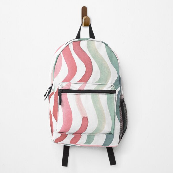 Item preview, Wavy lines - coral and willow designed and sold by wackapacka.