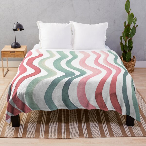 Item preview, Wavy lines - coral and willow designed and sold by wackapacka.