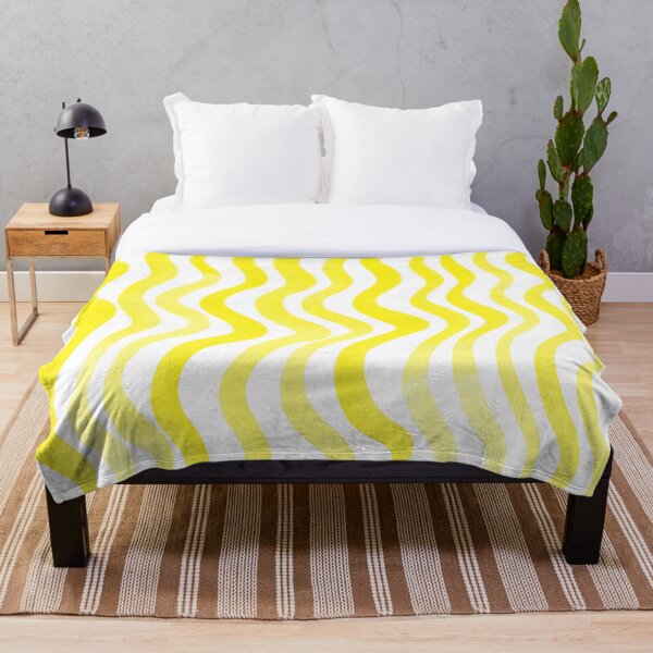 Item preview, Wavy lines - lemon yellow designed and sold by wackapacka.