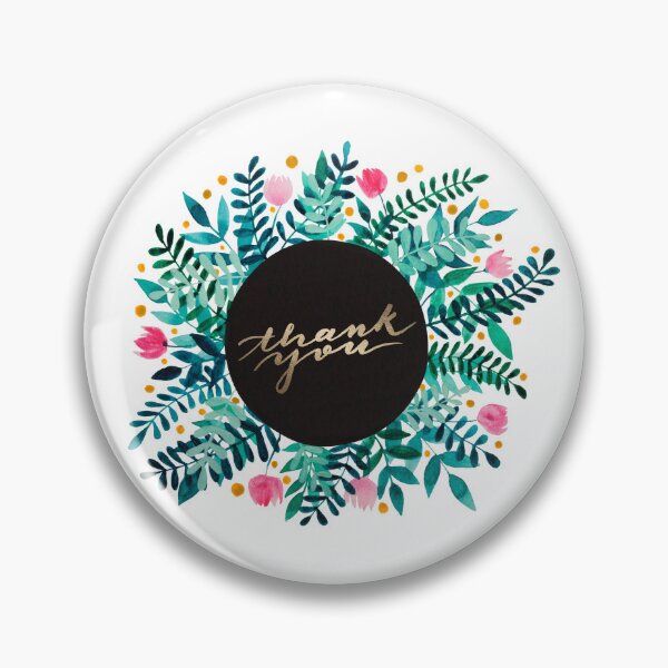 Item preview, Thank you flowers and branches - green and pink designed and sold by wackapacka.