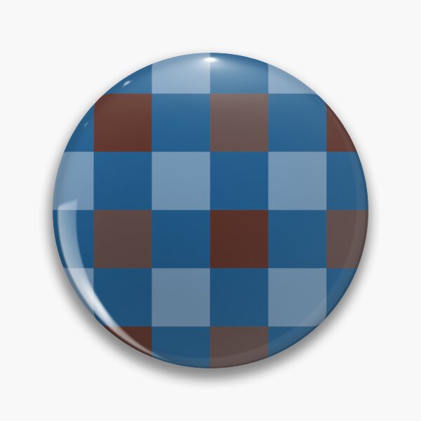 Item preview, Brown and Blue Checkerboard Grid Squares designed and sold by OneThreeSix.